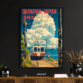 Okinawa Express – Coastal Train Poster
